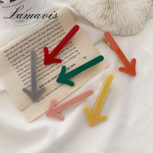 2020 Hot Sale Funny Arrow Hair Clip Cute Candy Color Bracelet Clip Funny Girl Heart Hair Simple Headdress