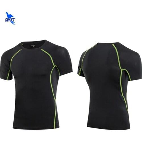 2020 Gym Fitness Professional Rashgard Compression Sport T Shirt Short Sleeve Quick Dry Mens Running Shirts Soccer Jerseys Tops