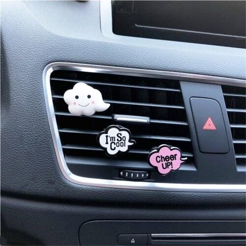 Lady car perfume Lovely Flaky clouds plastic car perfume clip cartoon animal Vehicle Modelling decoration Auto Air Freshener