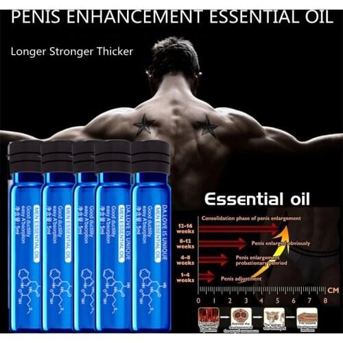 5PCS Penis Thickening Growth Man Big Dick Enlargment Cock Erection Enhance Male Health Care Enlarge Massage Enlargement Oils