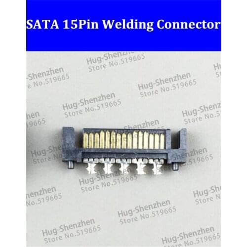 500pcs/lot SATA connector power Interface SATA 15P welding seat SATA plastic shell