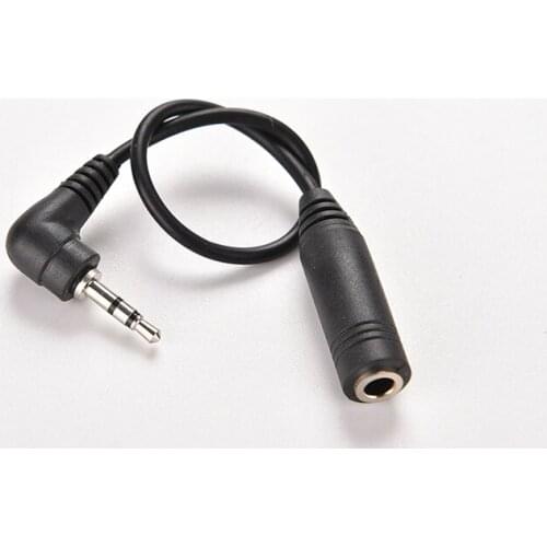 2.5mm Male To 3.5mm Female Audio Stereo Headphone Earphone Converter Adapter