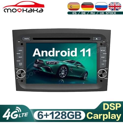 For FIAT DOBLO 2016 2017 2018 Android 11 6G+128GB Car Multimedia Audio Player GPS Navigation Audio Stereo Head Unit Carplay DSP