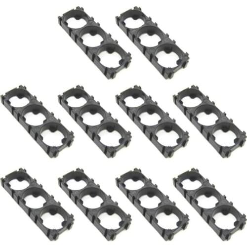 B85B 10Pcs 18650 Lithium Battery Holder Plastic Battery Pack Bracket Cylindrical Cell Battery Stand Cell Spacer