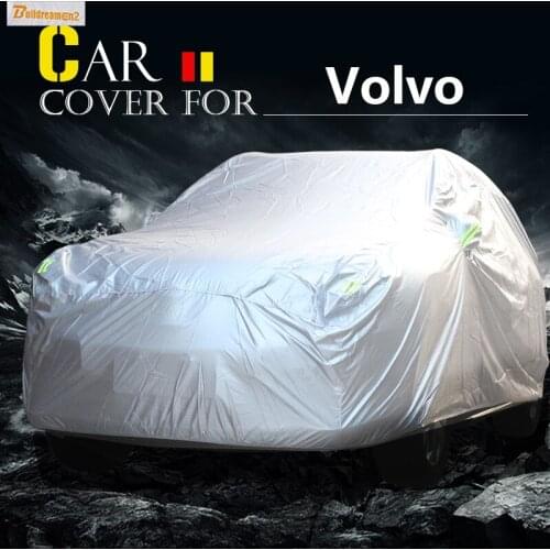 Buildreamen2 Car Cover Sun Shield Rain Snow Protector Cover Waterproof All Weather Suitable For Volvo 850 C30 S60 S90 V60 XC70