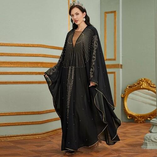 Eid Mubarak Outerwear Dubai Abaya Turkey Muslim Hijab Dress Islam Caftan Dresses Womens Hooded Robe Musulman Djellaba Femme