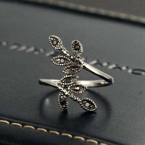 Iutopian Brand little tree Vintage Jewelry Antique Ring Anti Allergy for Women gift#A3252