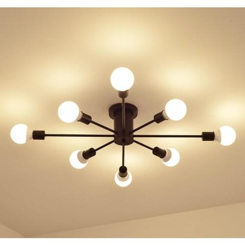 Modern Black Metal Ceiling Lamp Ball Magic Bean Art Decor Ceiling Light For Parlor kitchen Corridor Lampsras de techo G338