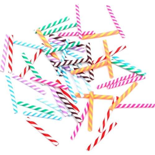 LF 40Pcs Clay Chocolate Bar Decoration Crafts Flatback Cabochon Embellishments For Scrapbooking Diy Kawaii Accessories