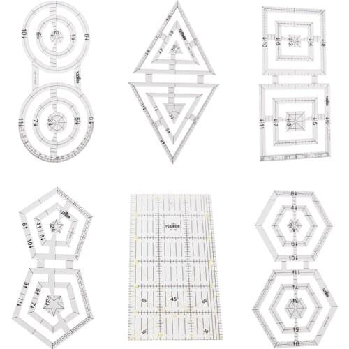 Patchwork Ruler 6, 5, 3 Style Mixed Sales China Taiwan acrylic material standard scale Patchwork ruler available