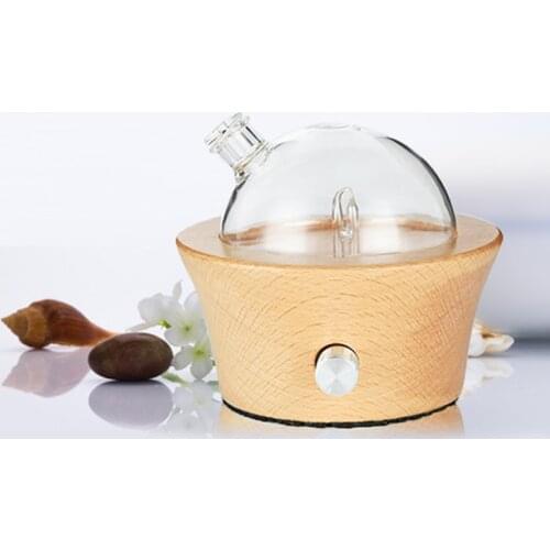Oil diffuser Nebulizer Waterless Aroma Difusor auto wood glass Aromaterapia aromatherapy Essential Oils Diffusers night light