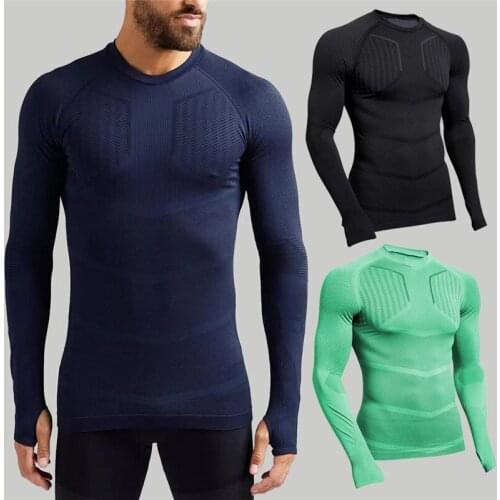 Mens T-shirt Compression quick-drying Long Sleeve Men breathable T Shirts Male Fashion Fitness Shirt Gym Joggers Sweatshirt
