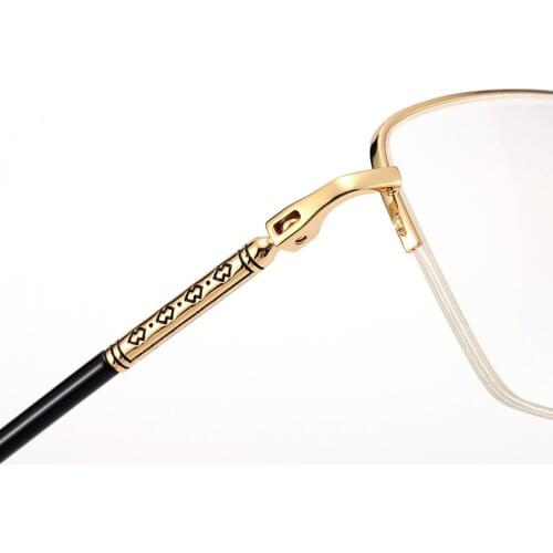 Viodream Pure Titanium Business Men Myopia Presbyopia Glasses Frame Simple Generous Large Half Optical Glasses Frame