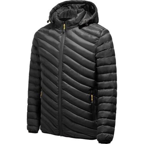 Mens Parkas 2021 Autumn Winter Classic Hooded Warm Jacket Coat Men Outwear Casual Vintage Detachable Hat Outfits Parka Clothing