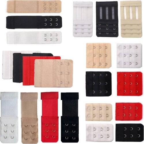 Soft 1/2/3/4 Hooks Bra Extenders Strap Extension Women Intimates Lengthened Bra Hook Extenders Accessoires Buckle 3/4/6/8pcs