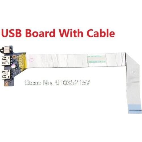 Laptop USB Board With Cable For Lenovo Z400 VIWZ1 90002114 455M5Y38L11 RJ-45 Door Blue 90202429 AP0SW000350 New