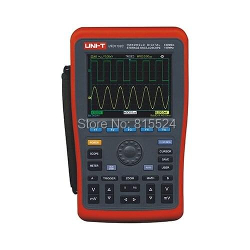 UNI-T UTD1062C 2 Channels 60MHz 250MS/s Handheld Portable Digital Multimeter Oscilloscope Oscillograph Oscillometer UTD-1062C
