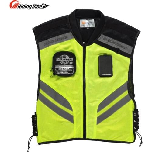 Riding Tribe Moto Reflective Jacket Motorcycle Safty Waistcoat Warning Clothing High Visibility Vest Team Uniform JK-22