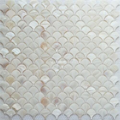 Fan mother of pearl mosaic tile for home decoration backsplash and bathroom wall tile 1 square meter/lot AL086
