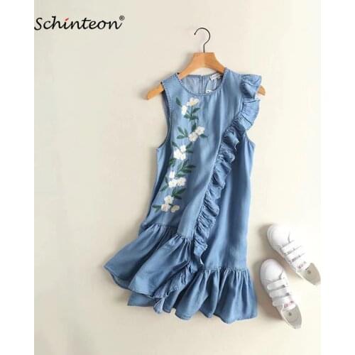 Летние платья без рукавов Schinteon China At AliExpress