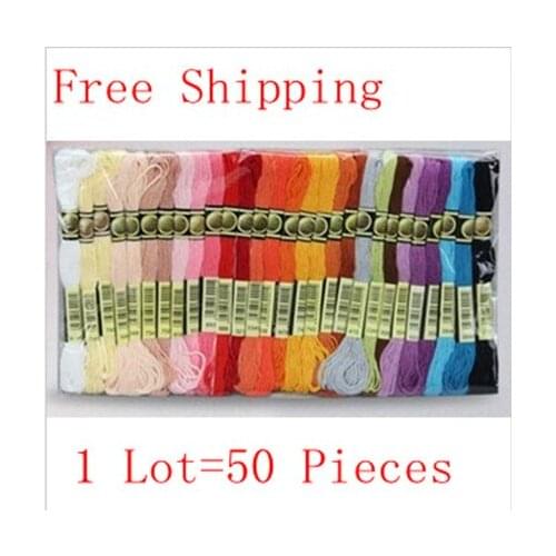 High Quality Embroidery Cross Stitch Thread 50PCS Free Shipping