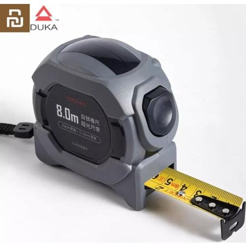 Youpin DUKA SD 8.0M Precision Steel Tape Measurement Frosted Retractable Ruler Rubberized Drop-proof Portable Measuring Tool