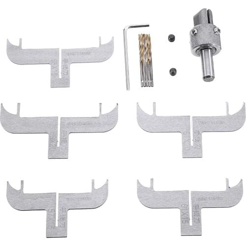 12pcs Wooden Bracelet Ring Drill Bit Bracelet Ring Shaping Molding Tools Milling Cutter 5pcs Blades For DIY Wood Craft Making