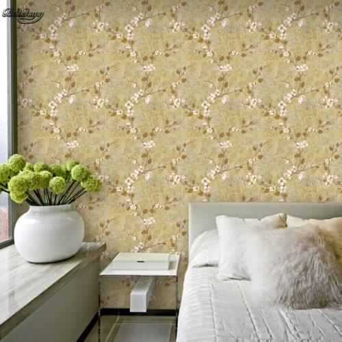 Beibehang 3D three-dimensional non woven retro American Rural Rural wallpaper warm living room wallpaper