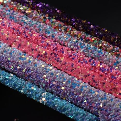 5yards/lot 5mm Rainbow Glitter Round Rope Girls Hair Accessories DIY Ribbon Craft Handmade Strings