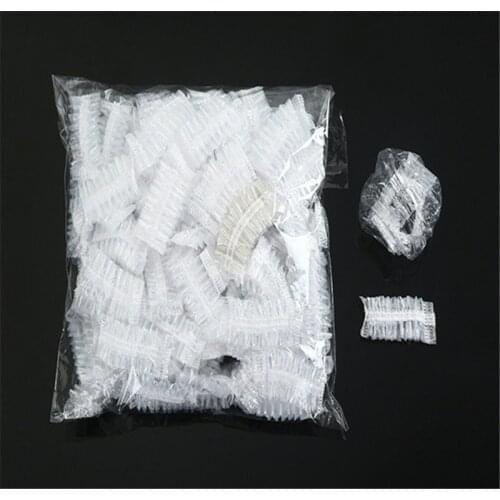 50Pcs Disposable Waterproof Ear Cover Transparent Bath Shower Hair Salon Earmuffs Hair Coloring Ear Protector Cover Caps