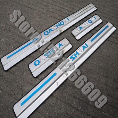 Car Accessories For Nissan Qashqai J11 Door Sill Scuff Plate Stainless Steel Door Sills Pedal Sticker 2014 to 2021