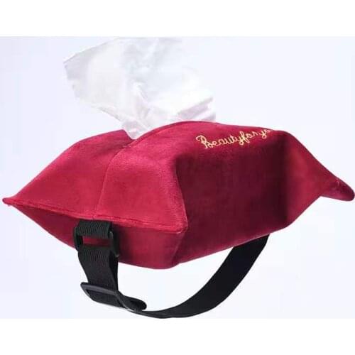 Velvet Embroidery Cloth Tissue Case Box Container Home Car Towel Napkin Papers Dispenser Holder Box Case Table Decoration