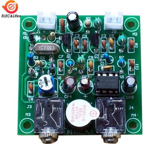 DC 9V-14V QRP Pixie Kit 40M CW Ham Radio Shortwave Transmitter Receivers Module Radio Diy Kits 7.023MHz-7.026MHz 5x5cm