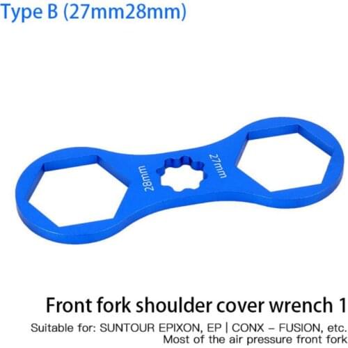 Mountain Bike Wrench Multifunctional Three-in-one Wrench 8/12T 27/28mm Air Pressure Shock Absorber Disassembly Tool Repair Tools