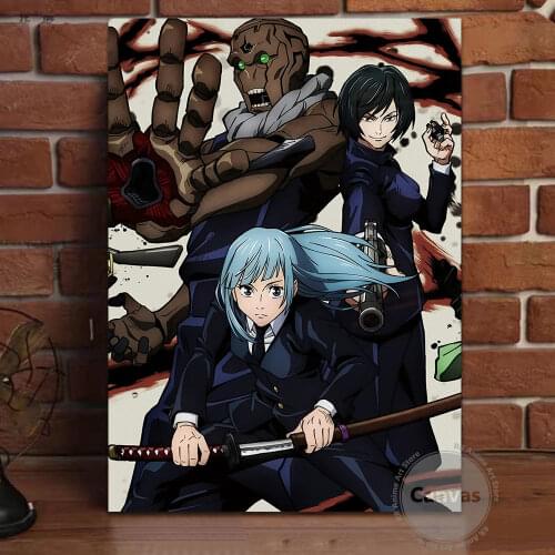 Canvas Anime Miwa Kasumi Jujutsu Kaisen Pictures Home Manga Decoration Paintings Poster HD Prints Wall Art Modular Living Room