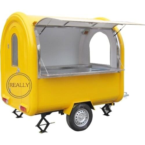 Commercial mobile tornado potato fast food cart snack street sale trailer hot dog truck for Europe