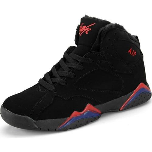 Winter Men Women Basketball Shoes Sports Sneakers New High Top Warm Casual Couple Shoes Outdoor Men Trainers Basket Homme Femme