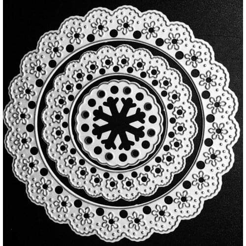 SCD866 Flower Metal Cutting Dies For Scrapbooking Stencils DIY Album Cards Decoration Embossing Folder Die Cuts Template New