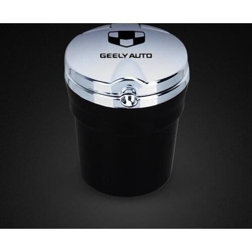 Car Logo Ashtray Smoke Holder For Geely Atlas Boyue NL3 Emgrand X7 EmgrarandX7 EX7 SUV GT GC9 Borui Coolray Car Accessories