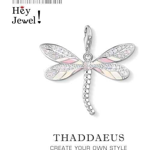 Dragonfly Charms Pendant 2019 Europe Nature Jewelry Tropical Accessories 925 Sterling Silver Fashion Jewelry Gift For Women