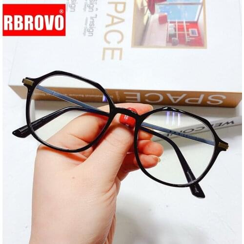 RBROVO Retro Glasses Frame Women Clear Eyeglasses Frame For Women Optics Eyewear Brand Designer Anti Blue Light Spectacle Women