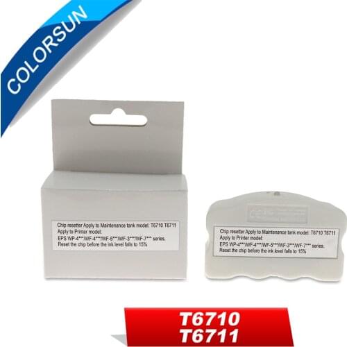 T6710 T6711 Maintenance Tank Chip Resetter For Epson WP-4010 WP-4015 WP-4525 WP-4530 WP-4540 WF-5110 WF-7110 WF-7610 PX-B750F