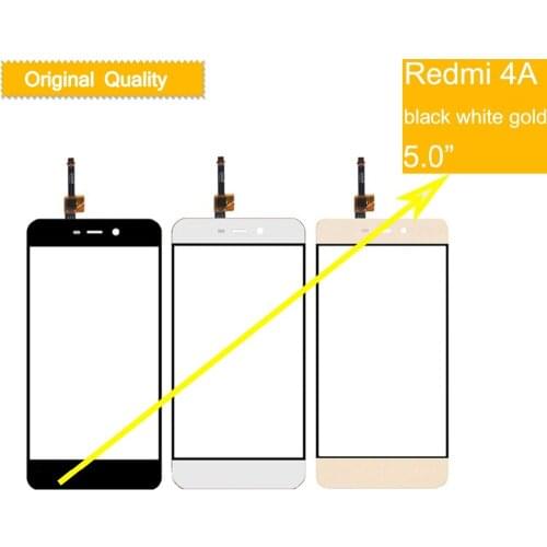 10Pcs/Lot For Xiaomi Redmi 4A Touch Screen Digitizer Touch Panel Sensor For Redmi 4A LCD Front Outer Glass Lens Replacement