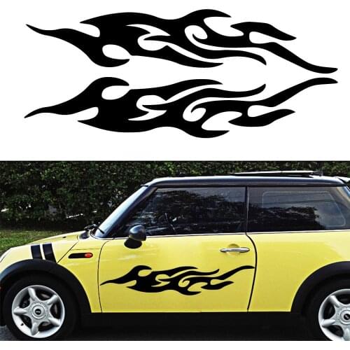 Cool Design fire pattern style Car Stickers Funny sticker Styling Auto Racing Body Windows to cover scratches car accessories