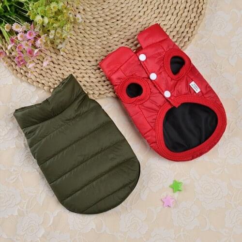 Warm Winter Dogs Clothes Puppy Dog Jacket Coats Chihuahua French Bulldog Outfits Vest Pug Labrador Clothing Dog Supplies