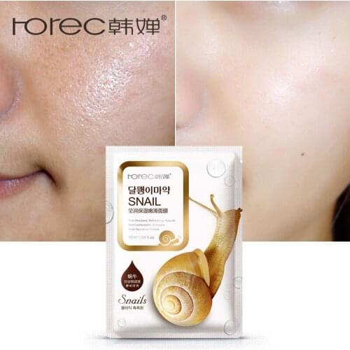 ROREC Nourishing Snails Moisturizing Mask Moisturizing Oil Acne Shrink Pore Whitening Sliding Whitening Mask Brighten Skin