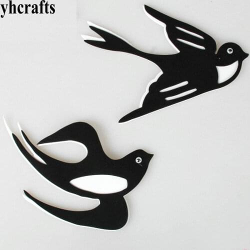 1bag/LOT Swallow ladybug butterfly Bird Crab Fish Mermaid Snail EVA foam shape without stickers Easter crafts Kids room decalOEM