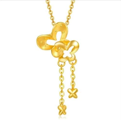 2021 Trendy Silver Plated Chain Clavicle Necklace Lady Ethnic Gold Heart Butterfly Star Pendant Necklace For Women Jewelry