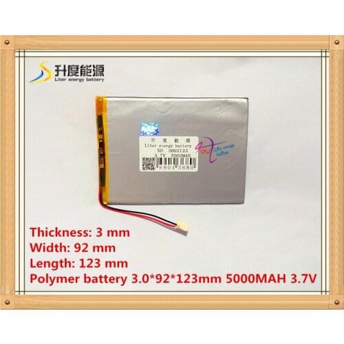 3092123 5000mAh 3.7V original tract and other tablet PCs lithium polymer battery