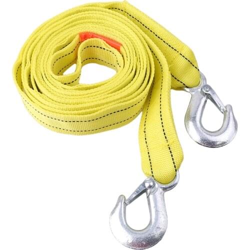 4m Double Thicker Tow Rope Multifunction High Quality Yellow Car Accessories Tow Ropes